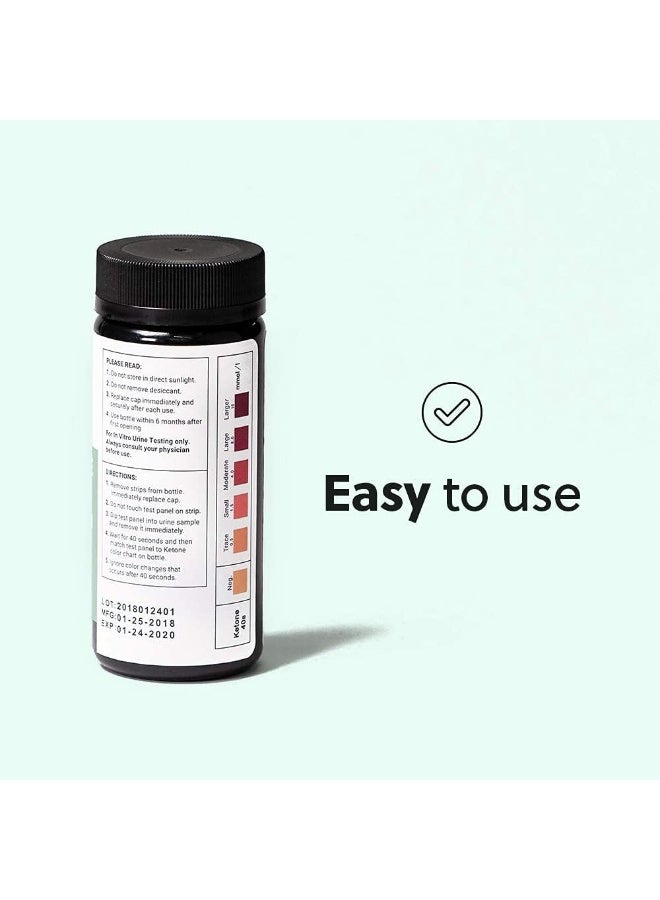 Perfect Keto Ketone Test Strips Kit for Testing Ketones on Low Carb Ketogenic Diet, Monitor Ketosis, Keto Diet Tracker, Urine Test Strips, 100 CT - Image 5